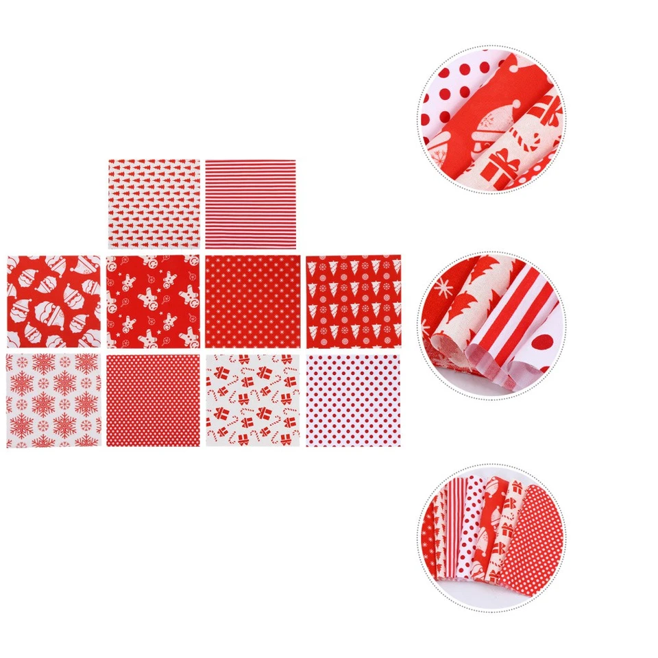 20pcs DIY Patchwork Tuch Baumwolle Weihnachtsstoffblech gedruckter Nähgewebe - Bild 1 von 4