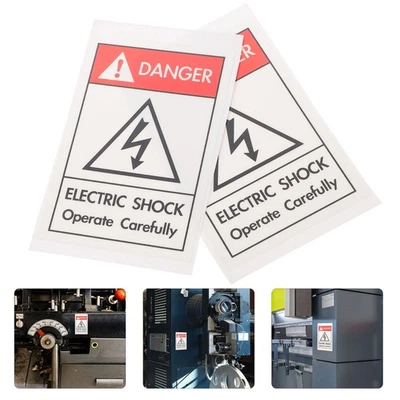6Pcs Dangerous Zone Keep Clear Sign Caution Safety Signs Warning Security - Image 1 of 4