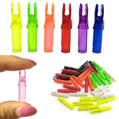 60pcs Archery Arrow Nocks Insert Tip Tail Plastic Nock ID6.2mm Arrow Shaft Shoot - Image 1 of 4