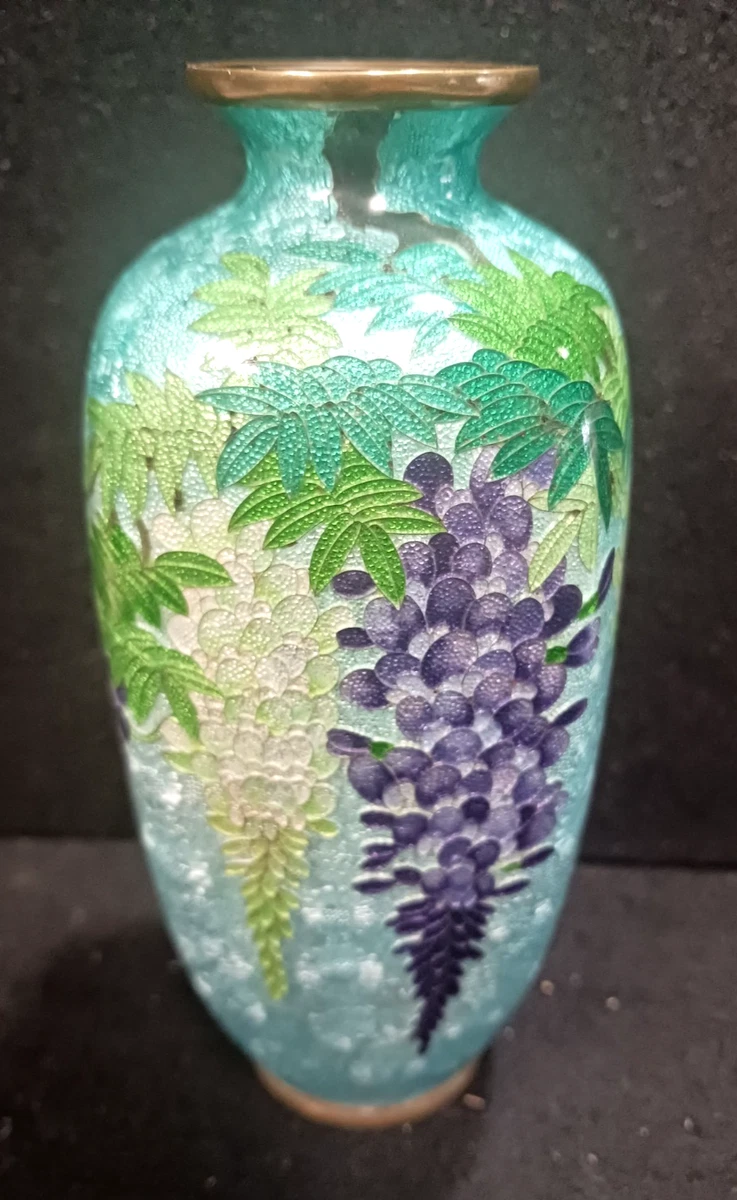 多色景泰蓝1900-1940 年日本花瓶| eBay