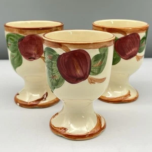 1950s LOT OF 3 Franciscan APPLE Egg Cups VTG CALIFORNIA POTTERY USA Lg 3.75x2.75 - Picture 1 of 11