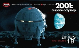 Moebius Models 20017 1:48 Space Odyssey: Aries 1B Lunar Shuttle Plastic Kit - Picture 1 of 1