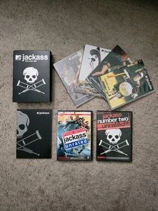 MTV Jackass The Box Set DVD 2005 4 Disc Set plus Both Unrated Movies - Picture 1 of 10
