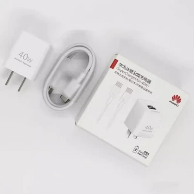Original Huawei SuperCharge GaN 40W Max Charger W/t 5A Cable For Huawei Apple - Image 1 of 4