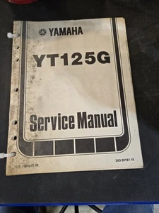 1980 80 Yamaha YT 125 G OEM Service Manual LIT-11616-01-89/3X3-28197-10 3 RING - Picture 1 of 5