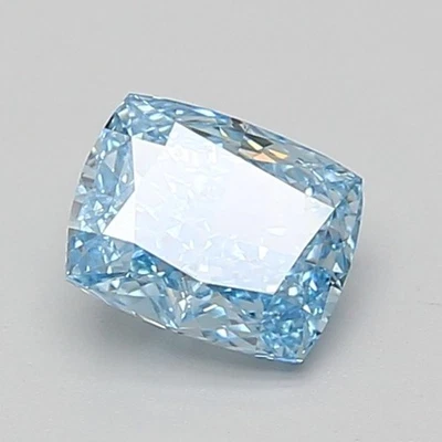 Cushion 1.11ct Fancy Vivid Blue CVD VS1 IGI Certified Loose Lab Grown Diamond - Image 1 of 3
