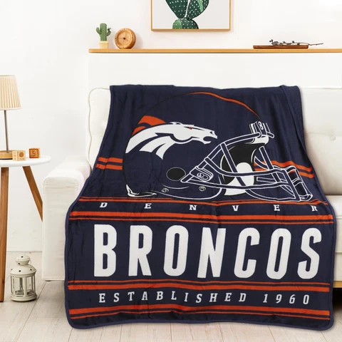 Northwest NFL Denver Broncos Dual Vision Silk Touch Throw Blanket, 45in x 60in Cover