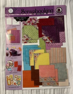 New Personal Shopper Scrapbooking Kit Volume 1210- Patterned Papers, Ribbons - Picture 1 of 6