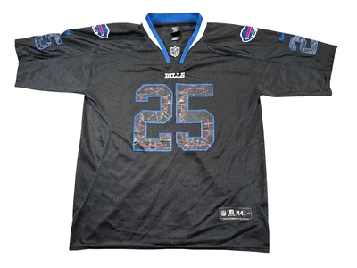 NFL 耐克 Buffalo Bills LeSean McCoy 足球球衣,44 黑色红色白色蓝色 — 第 1/4 张图片