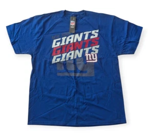Majestic New York Giants Men's 2014 Schedule 2 Sided Crew Neck T-Shirt NWT - Picture 1 of 9
