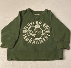 Children’s Place Green Toddler Soccer Sweatshirt- Size 3T