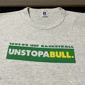 South Florida USF Bulls Shirt Vintage Basketball Finals 90s Russell Athletic 80s - Picture 1 of 13