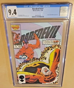 Daredevil #237 1986 CGC 9.4 KLAW BLACK WIDOW APPEARANCE BORN AGAIN MARVEL COMICS - Picture 1 of 1