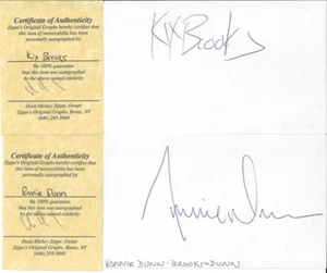BROOKS & DUNN signiert 3x5s KIX BROOKS & RONNIE DUNN - Landhof - AUTHENTISCH - Bild 1 von 1