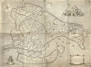 18" x 24" Map 1729 Iconografica rappresentatione Della inclita città di Venezia - Picture 1 of 1