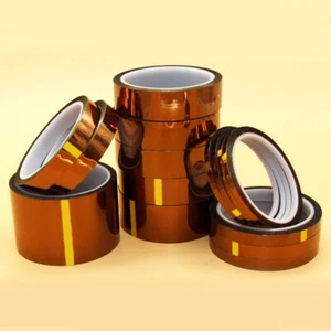 Hitzebeständiges Klebeband Kapton-Tape 5/10/20/30/50mm*30m Drucker ExtruderHOSS. - Bild 1 von 12