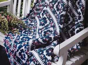 PRETTY Garden Rows Afghan/Crochet Pattern INSTRUCTIONS ONLY - Picture 1 of 1