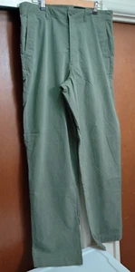 PANTALÓN EDDIE BAUER HOMBRE FRENTE PLANO 36X34 COLOR ACERO OLIVA MEZCLA ALGODÓN NYLON - Imagen 1 de 4