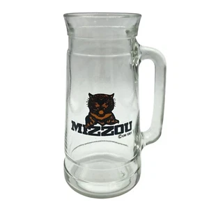 MIZZOU TIGERS Vintage 1981 Glass Beer Mug Stein University of Missouri Columbia - Picture 1 of 10