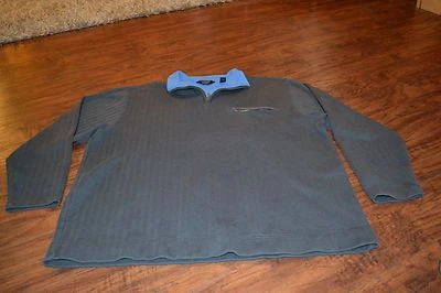 E2- Roundtree & Yorke Outdoors Gray 1/2 Zip Pullover Size XL - Image 1 of 3