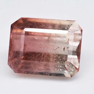 18 Ct Natural Bi-Color Tourmaline Radiant GTL Certified Untreated Rare Gemstone - Picture 1 of 9