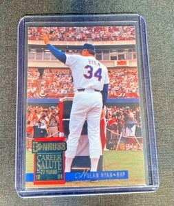 1994 DONRUSS CAREER SALUTE SPECIAL EDITION #1 NOLAN RYAN - Gem!