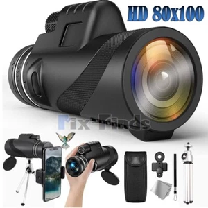 80x100 Military Zooming Powerful Night Vision Monocular Skyscope Goggles Hunting - Picture 1 of 15