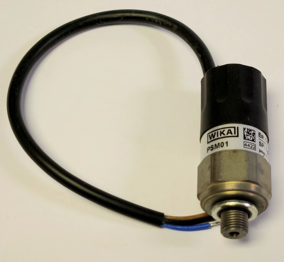 WIKA PSM01 COMPACT Pressure Transmitter Switch Pre Wired 14300992 SP 5,0 BAR
