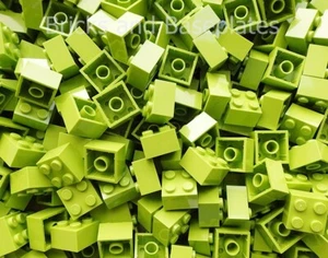 LEGO LADRILLOS 200 x LIMA 2x2 Pin De Nuevos Juegos Enviados En Una Bolsa Sellada - Imagen 1 de 4