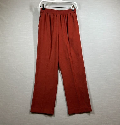 Pantalones Alfred Dunner Mujer 8 Naranja Vestido Informal Cómodo Calce Suelto Palazzo Foto 1 de 4