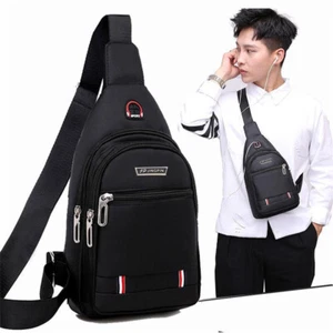 Brusttasche Sport Crossbody Umhängetasche Freizeit Schultertasche Sling Bag DE - Bild 1 von 12