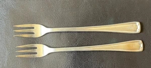Vintage (2) Pick Barth Extra 6" Olive Pickle Cocktail Forks Blackhawk Restaurant - Picture 1 of 12