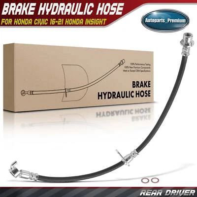 Rear Left Brake Hydraulic Hose for Honda Civic 2016-2021 Honda Insight 2019-2021 - Image 1 of 4