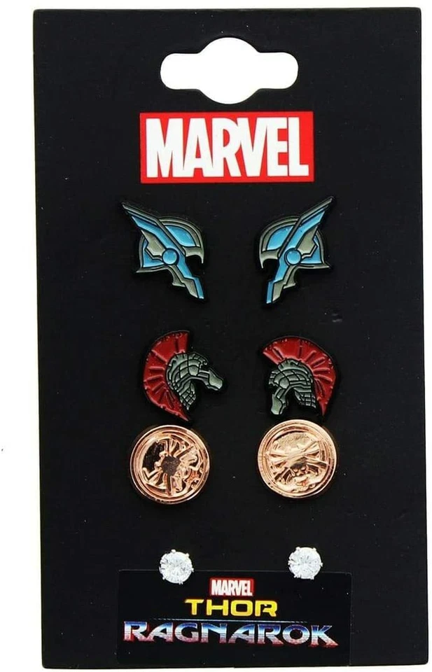 Marvel Thor: Ragnarok Enamel 4-Pack Stud Earrings - Image 1 of 1
