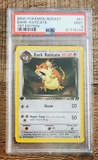 Pokemon Team Rocket First Edition Common: Dark Raticate 51/82 PSA  9