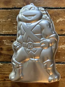 Vintage Teenage Mutant Ninja Turtles Wilton Cake Pan Mold Michelangelo 2105-3075 - Picture 1 of 8