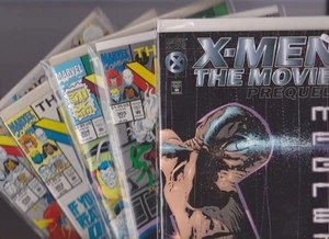 Uncanny X-Men x 4 Plus Film Prequel Sleeved/Whiteboard Insgesamt 5 Comics - Bild 1 von 6