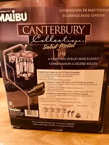 New Malibu 4 Copper Hanging Lanterns and 2 Upward Facing Landscape Lighting Set - Picture 1 of 1