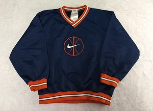 Vintage 90s's Nike Boys Size 7 Pullover Windbreaker Basketball Embroidered - Picture 1 of 10