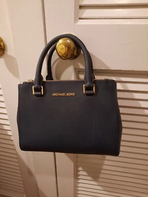  Michael Kors Kellen Medium Bisque Satchel Leather Shoulder Purse Bag - Изображение 1 из 4