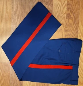 USMC Enlisted Trousers, Men/Poly/Wool Garbadine Sky Blue/ DSCP: Size: 31S - Picture 1 of 1