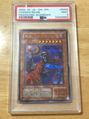 Fushioh Richie Yugioh 2002 Secret Rare Pharaonic Guardian Japanese PH-00 PSA 9 - Image 1 of 2