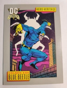 1992 DC Comics Card #1 Blue Beetle Golden Age Series 1 Hero Heritage Vintage - Picture 1 of 3