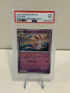 Sylveon (Pokeball Ball Pattern) - SV: Prismatic Evolutions 40/131 PSA 9 - Picture 1 of 2