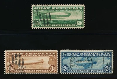 UNITED STATES (US) C13-C15 USED F-VF ZEPPELIN SET - Image 1 of 2