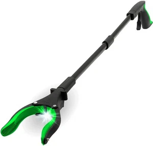 Grabber Tool 32" Aluminum Magnetic Claw with LED Light, Lightweight Foldable ... - Picture 1 of 7