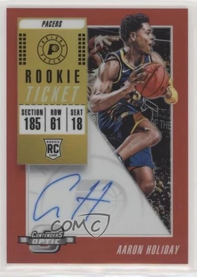 2018 Contenders Optic Season Ticket Red Prizm /149 Aaron Holiday Rookie Auto RC - Image 1 of 2