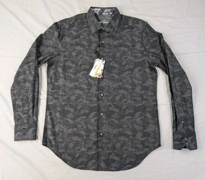 NEW Robert Graham Shirt Adult Small Classic Fit Black Gray Junk Yard - Picture 1 of 13