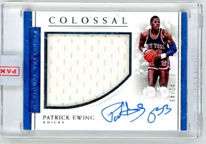 2016 Panini National Treasures - Patrick Ewing Colossal Autogramm /49 Knicks HOF - Bild 1 von 2