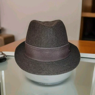 Chapéu fedora Stetson lã vintage Cristalleria Jazz bom estado high-end - Imagem 1 de 4